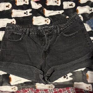 No Boundaries Dark Gray Jean Shorts